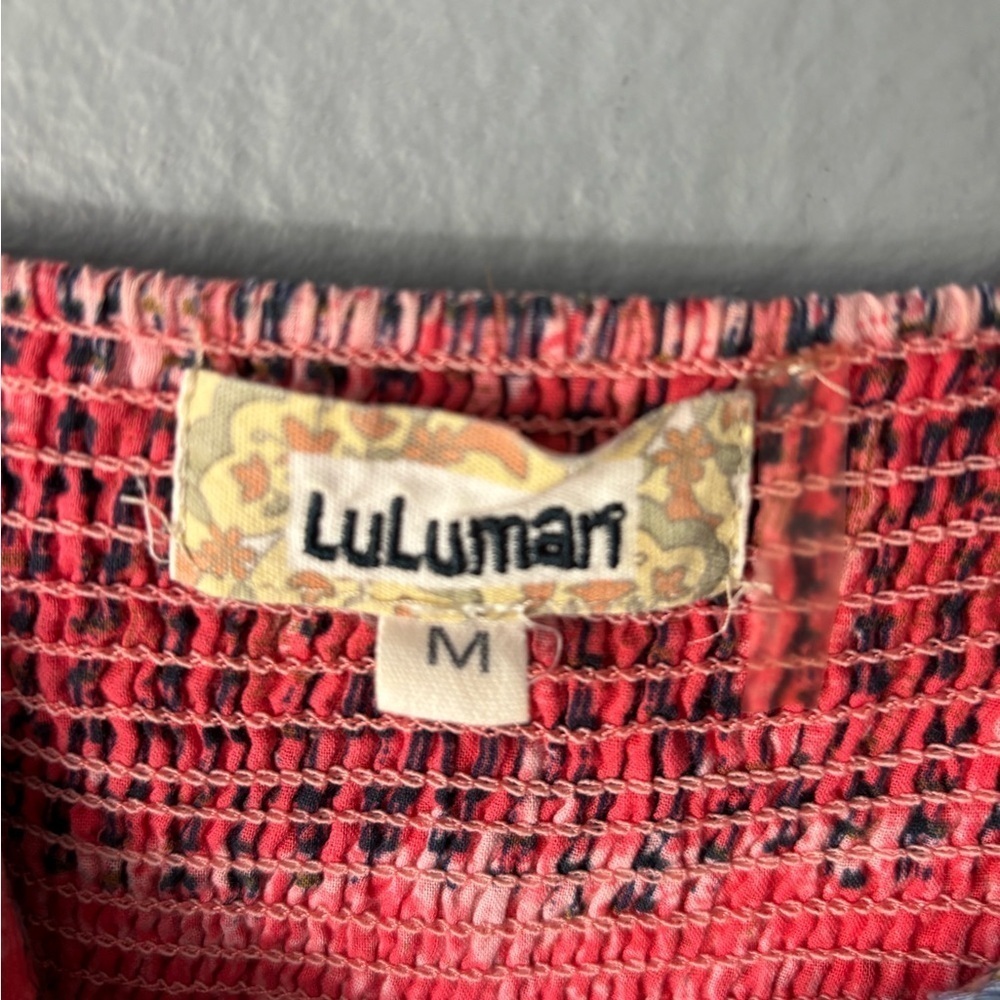 Lulumari Crochet Tank Top Cotton Adjustable Strap Vintage Inspired Size M - Picture 11 of 13
